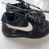 OFF WHITE FOR NIKE BLACK LACE UP TRAINERS UK 9.5