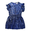 CREWCUTS BLUE SHIMMER PLEATED DRESS 5 YEARS