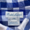 RALPH LAUREN BLUE CHECK SHIRT 12 MONTHS